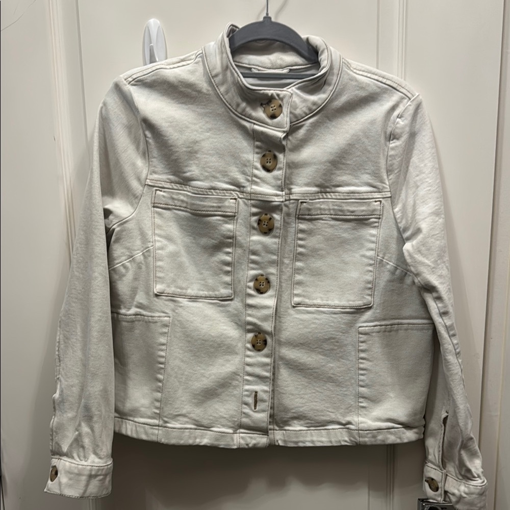Chic Cream Jjill Button-Up Jacket - image 1